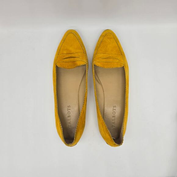 Talbots Francesca Keeper Driving Loafers Flats Leather Upper 6M Rustic Gold - Picture 4 of 6